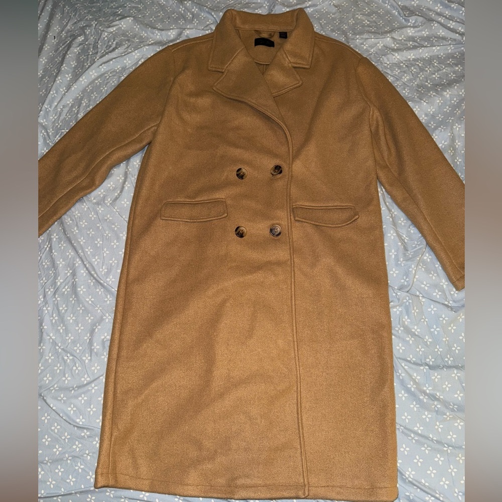 New York & Company Oversized Notch Lapel Trench Coat
